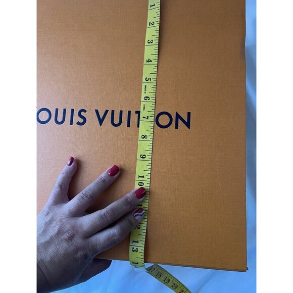 Louis Vuitton Empty Gift Box Orange Brown 13.5" x 14" x 5.5" - Picture 2 of 12
